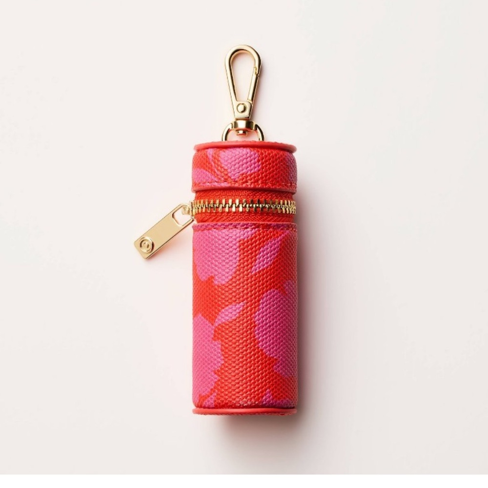 Canvas Classic Rose Lipstick Bag Charm Keychain - kate spade new york x Target